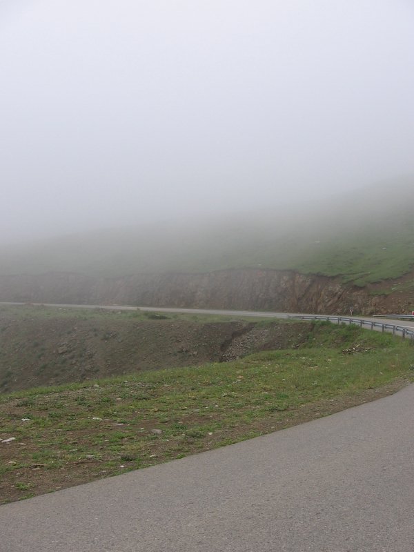 Fog on the Road to Babak Fort